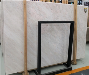 Bianco Rose Pink White Marble Slabs Floor Tiles