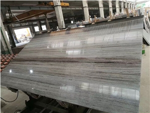 China Crystal Wood Grain Grey Marble Slabs Tiles