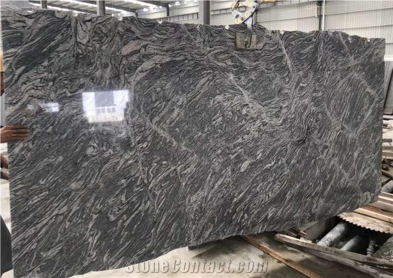 China Juparana Wave Red Granite Slabs Floor Tiles