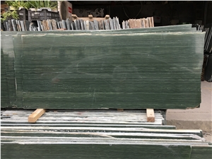 Chinese Wood Grain Green Marble Slabs Price