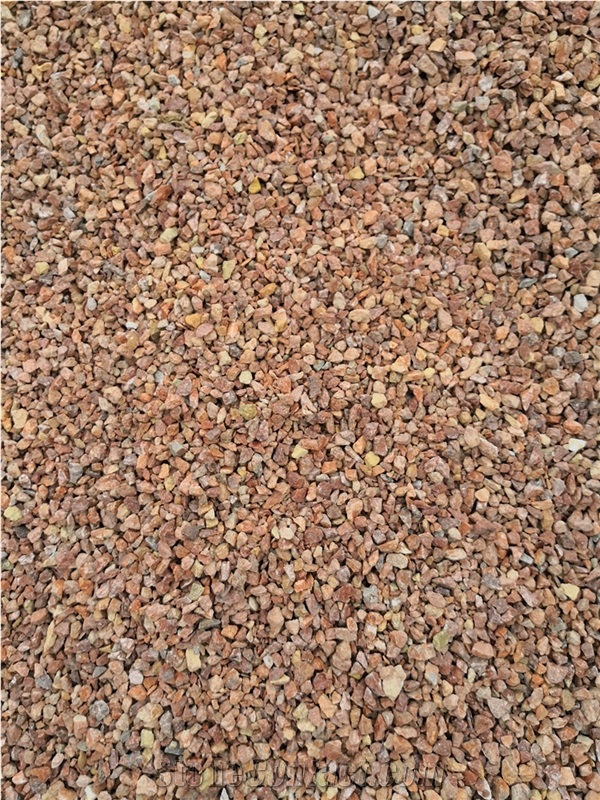 Crushed Red Rubble Aggregates for Landscaping