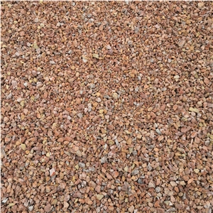 Crushed Red Rubble Aggregates for Landscaping