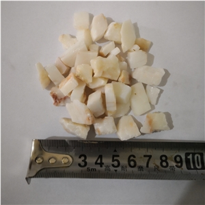 Crushed White Calcite Gravel Aggregates for Sale