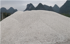 Crushed White Calcite Gravel Aggregates for Sale