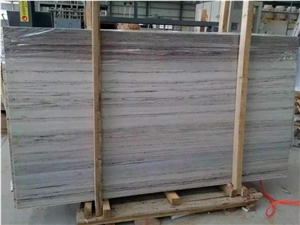 Crystal White Wooden Marble Slabs Floor Tile Price
