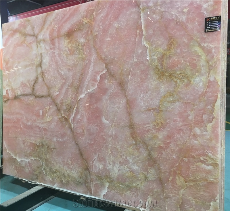 Iran Naghadeh Light Pink Onyx Slabs Price