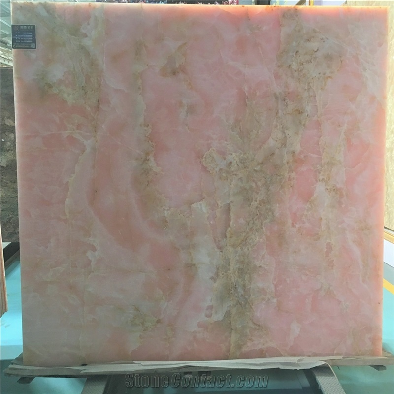 Iran Naghadeh Light Pink Onyx Slabs Price