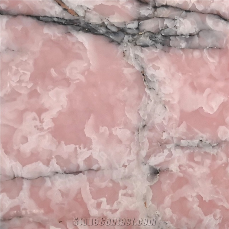 Italy Onice Rosa Pink Onyx Slabs Walling Tiles