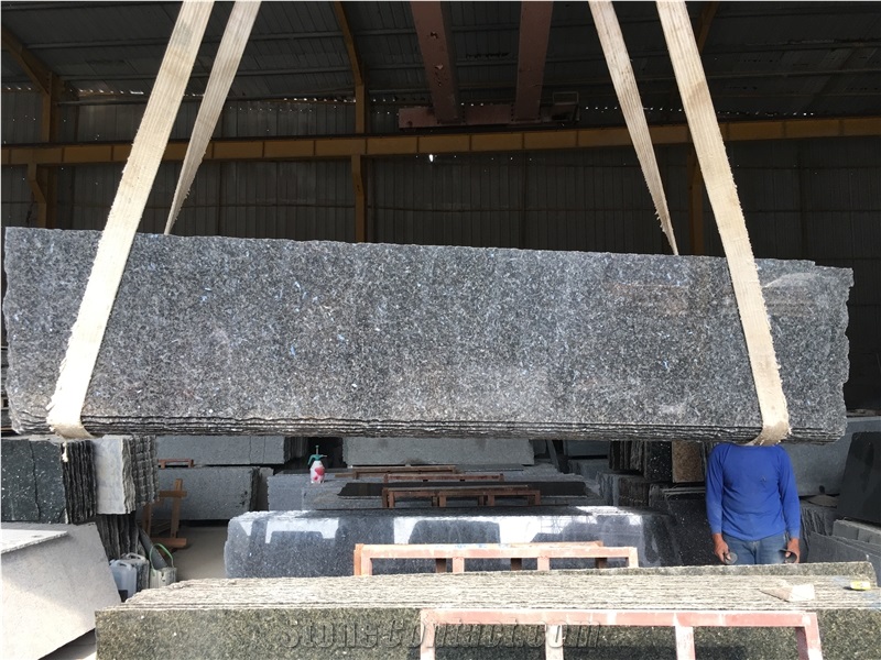 Lundhs Ocean Blue Pearl Granite Slabs Floor Tiles