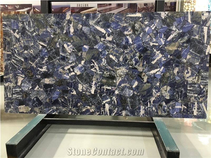 Luxury Blue Semiprecious Gemstone Slabs Price