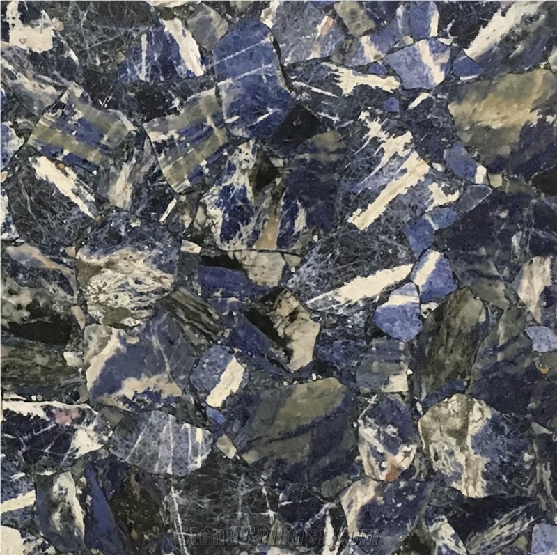Luxury Blue Semiprecious Gemstone Slabs Price