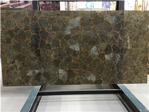 Luxury Brown Malachite Semiprecious Gemstone Slabs