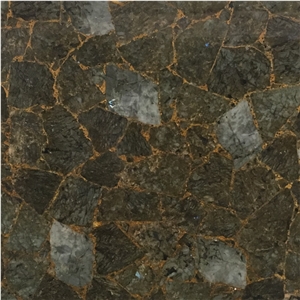 Luxury Brown Malachite Semiprecious Gemstone Slabs