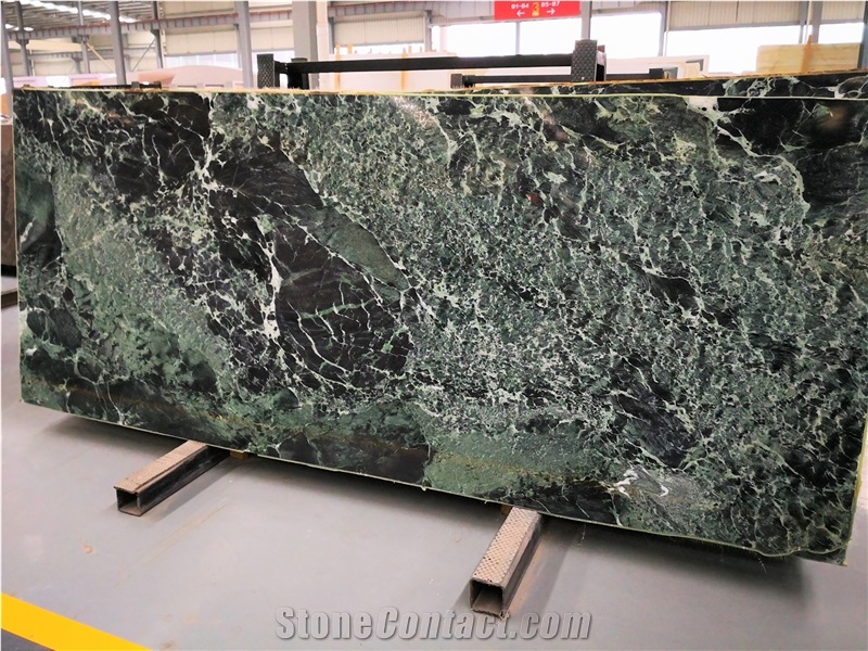 Luxury Italy Verde Saint Denis Green Marble Slab