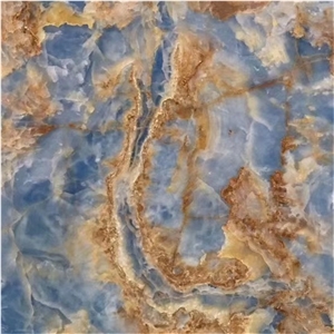 Luxury Mexico Azurro Blue Onix Slabs Price