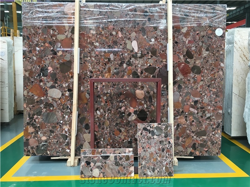 Luxury Polished Colorful Red Granite Slabs Price