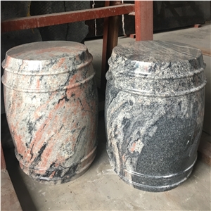 Multicolor Smoga Red Granite Slabs Floor Tiles