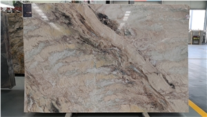 Northern Spring Beige Purple Marble Slabs Tiles