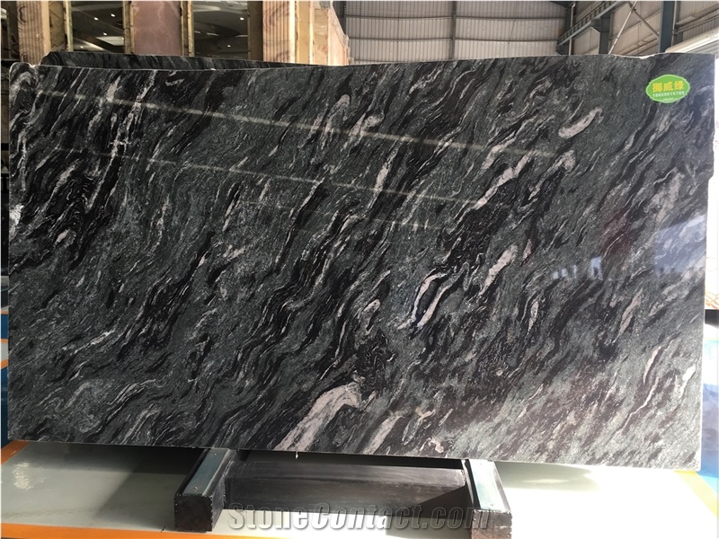 Norway Barentz Wave Green Granite Slabs Price