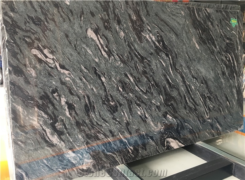 Norway Barentz Wave Green Granite Slabs Price