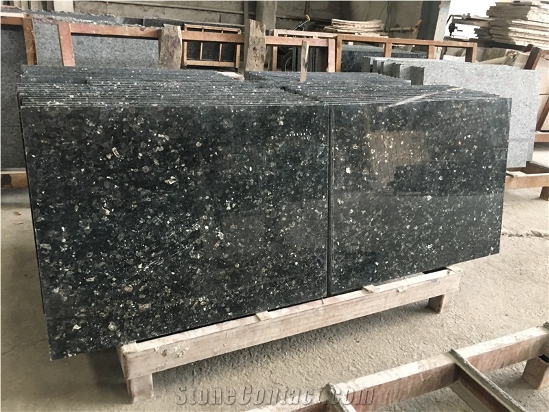 Norway Labrador Black Emerald Granite Slabs Price