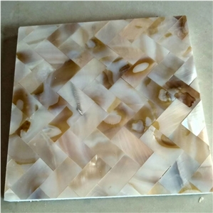 Polished Backsplash Composite Pearl Shell Mosaic