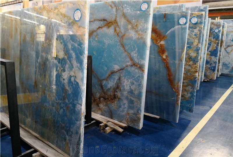 Polished Natural Iran Dream Ocean Onyx Slabs Price