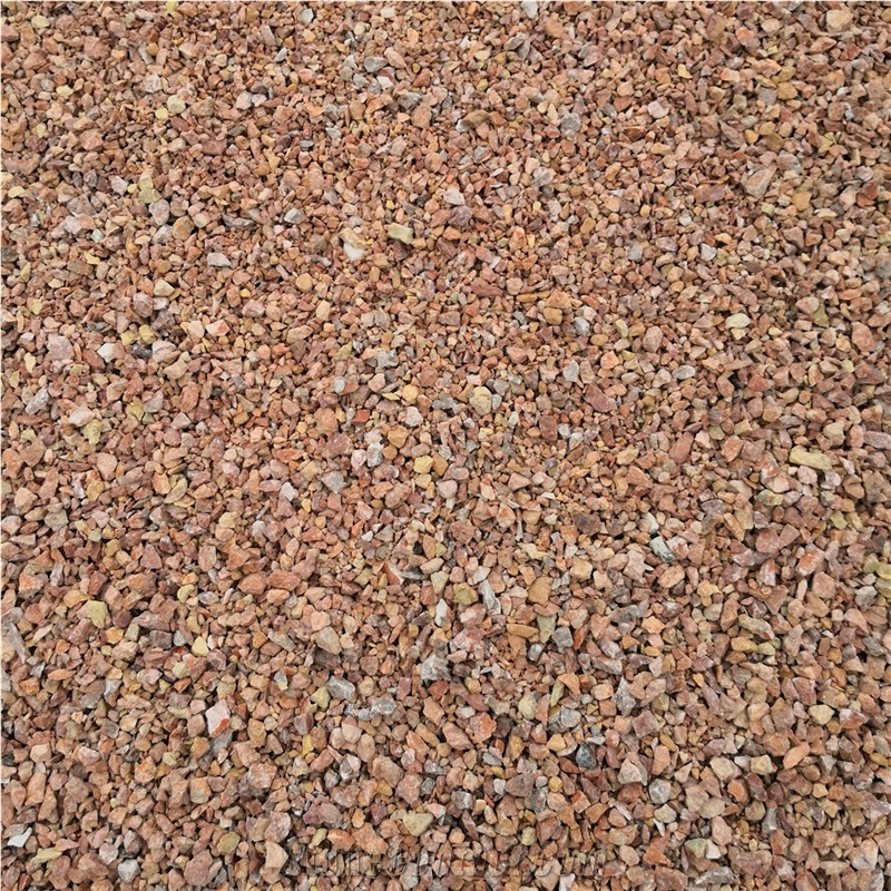 Quarry Crushed Dark Red Gravel for Landscaping