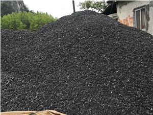 Sale Crushed Black Aggregate Stone for Landscaping