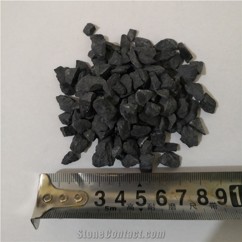 Sale Crushed Black Aggregate Stone for Landscaping