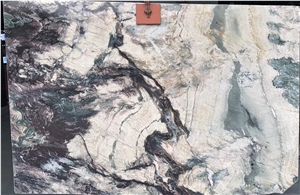 Violet Blaze Purple Green Beige Marble Slabs Tiles