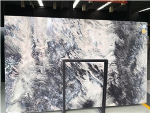 Violet Blaze Purple Green Beige Marble Slabs Tiles