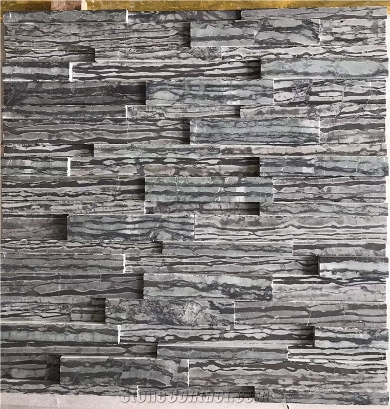 Wooden Green Marble Mosaic Walling Flooring Tiles