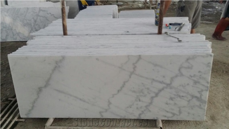 Good Quality Polished Guangxi White Marble Slabs