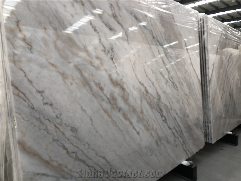 Good Quality Polished Guangxi White Marble Slabs