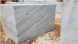 Windy White Marble Blocks
