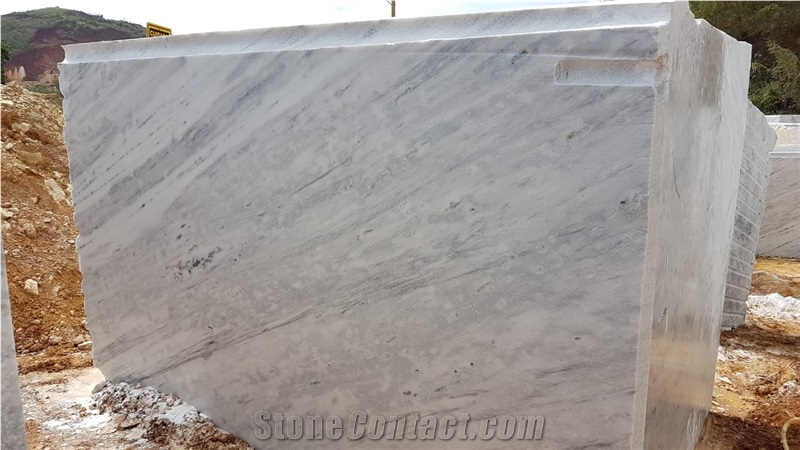 Windy White Marble Blocks