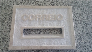Moleanos Beige Limestone Stone Mailbox