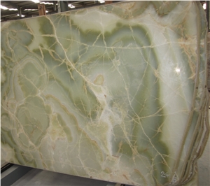 Light Green Onyx Slab