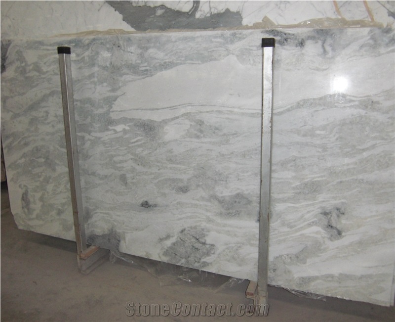 Namibia White Namib Fantasy Marble Slab Polished