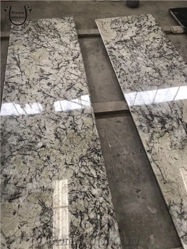 Blue Ice Granite, White Granite Kitchen Countertops