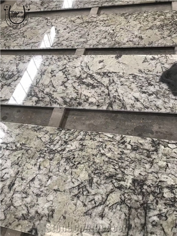 Blue Ice Granite, White Granite Kitchen Countertops