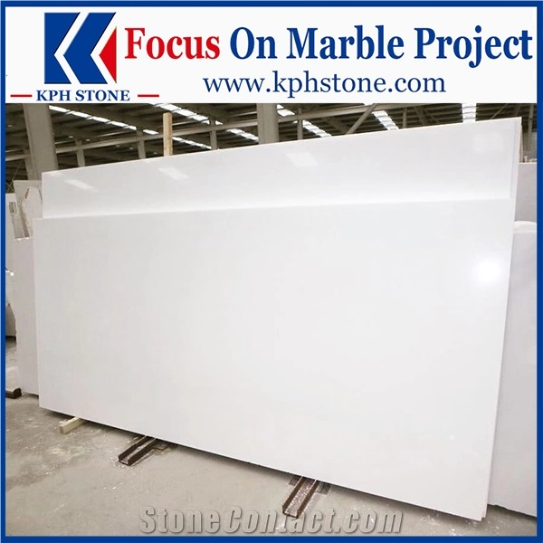 Absolute White Marble Slabs&Tile for Casino&Resort