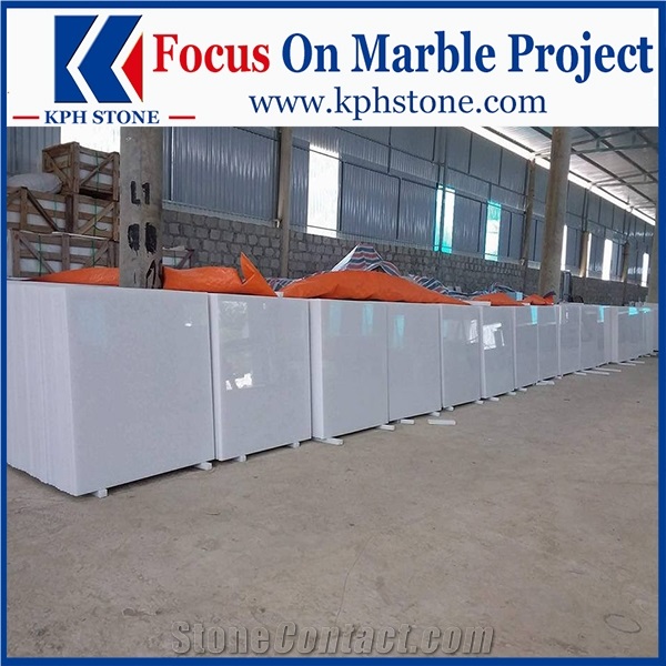 Absolute White Marble Slabs&Tile for Casino&Resort