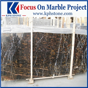 Afghan Nero Black Portoro Marble Slabs