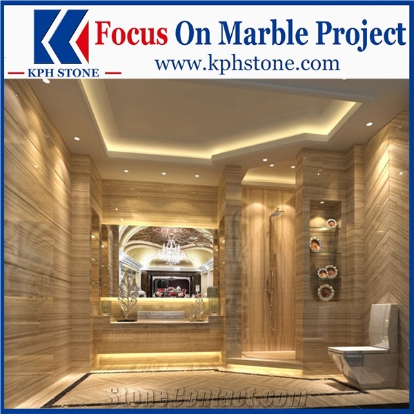 Athent Grey Wooden Grain Marble Slabs&Tiles