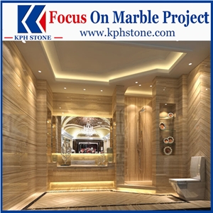 Athent Grey Wooden Grain Marble Slabs&Tiles