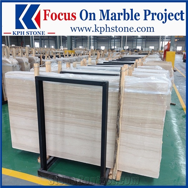 Athent Grey Wooden Grain Marble Slabs&Tiles