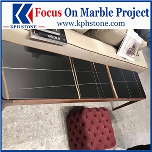 Black Gold Marble Reception Counters for New York