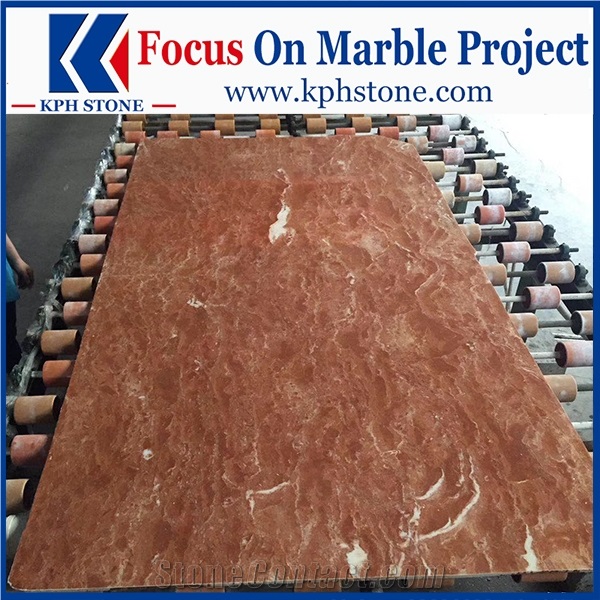 Bulacan Red Marble Lobby Columns for Hotel